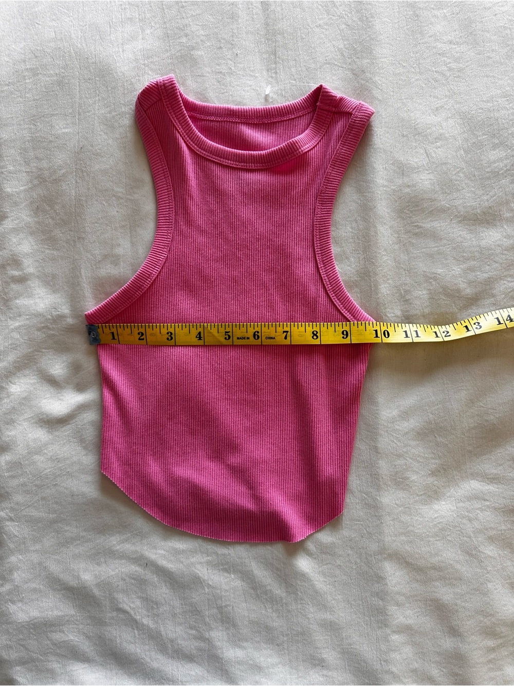 Wild Fable Pink Ribbed Racerback Cropped Tank - Picture 7 of 8